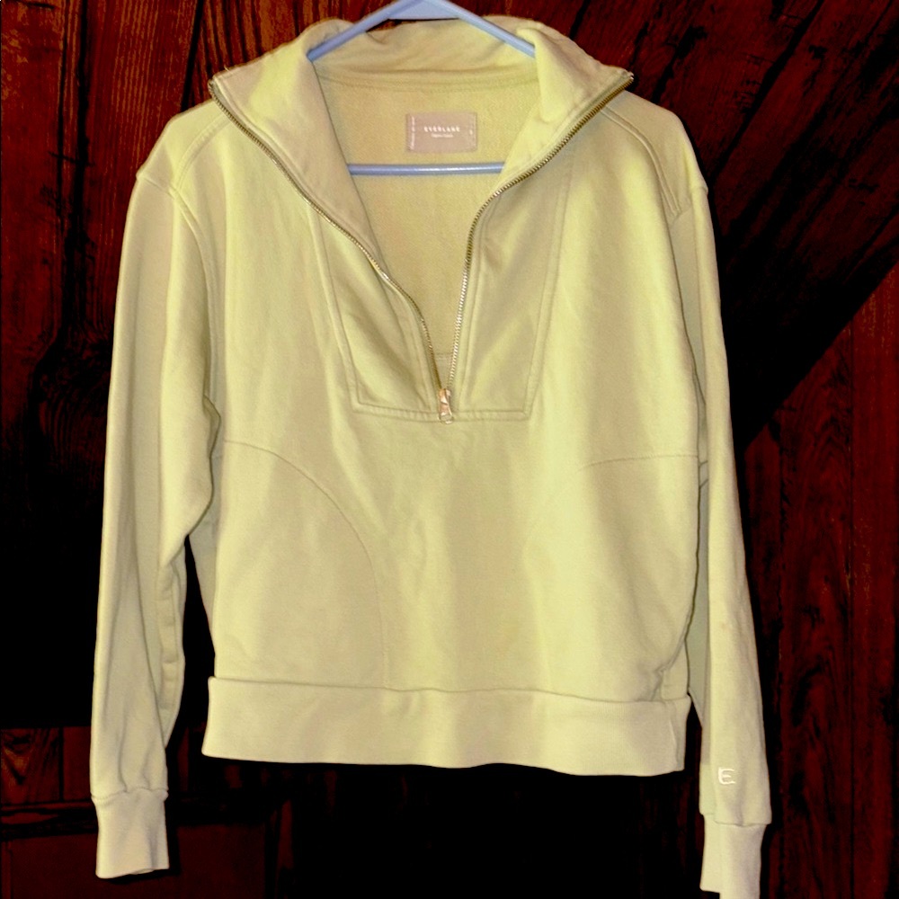 Everlane Women's light green Half-Zip Pullover
